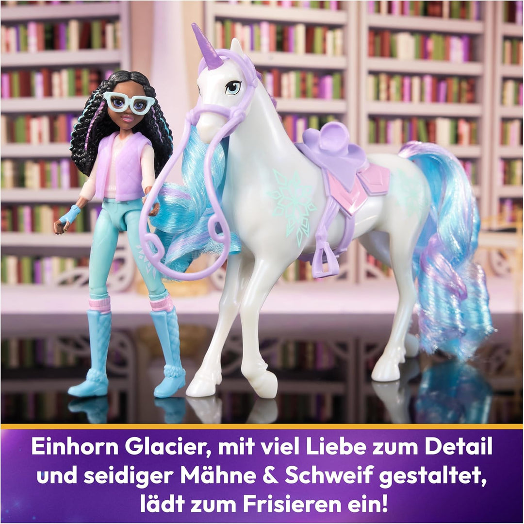 Unicorn Academy Layla und Einhorn Glacier Set - ca. 12 cm grosse Originalfiguren zur beliebten Netfl
