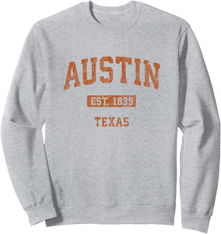 Austin Texas TX Vintage Sportdesign Sweatshirt