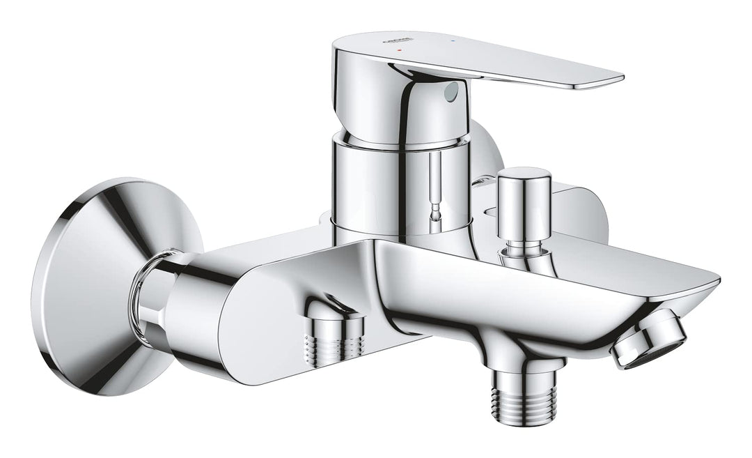 GROHE StartEdge - Einhand- Wannenarmatur (mit Temperaturbegrenzer, variable Mengenbegrenzung, automa