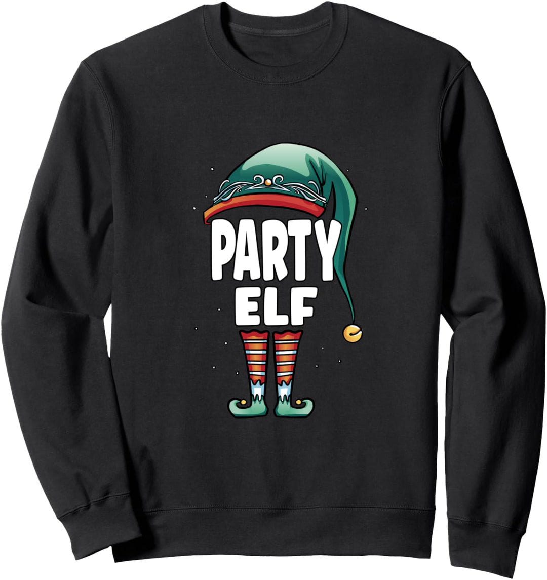 Party Elf Partner Look Familie Outfit Weihnachten Sweatshirt