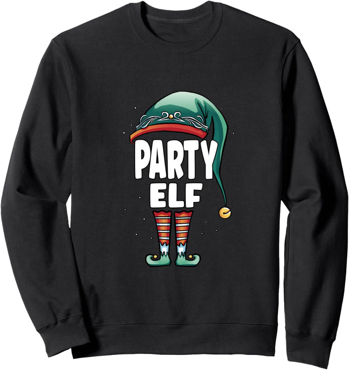 Party Elf Partner Look Familie Outfit Weihnachten Sweatshirt