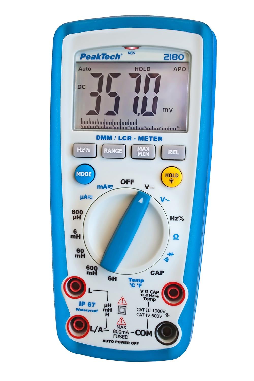 PeakTech 2180 – Digitales Multimeter mit LCR-Meter - CAT III 1000 V & Peak Tech P 8200 – Messzubehör