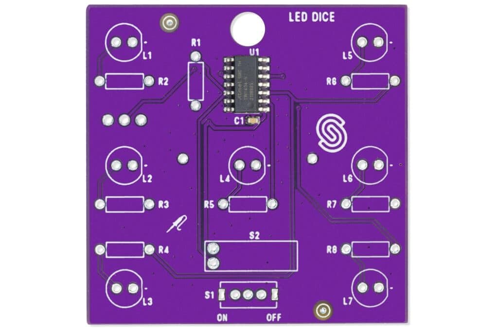 Soldered LED-Würfel Lötbausatz | Löten lernen | Made in EU | 333140