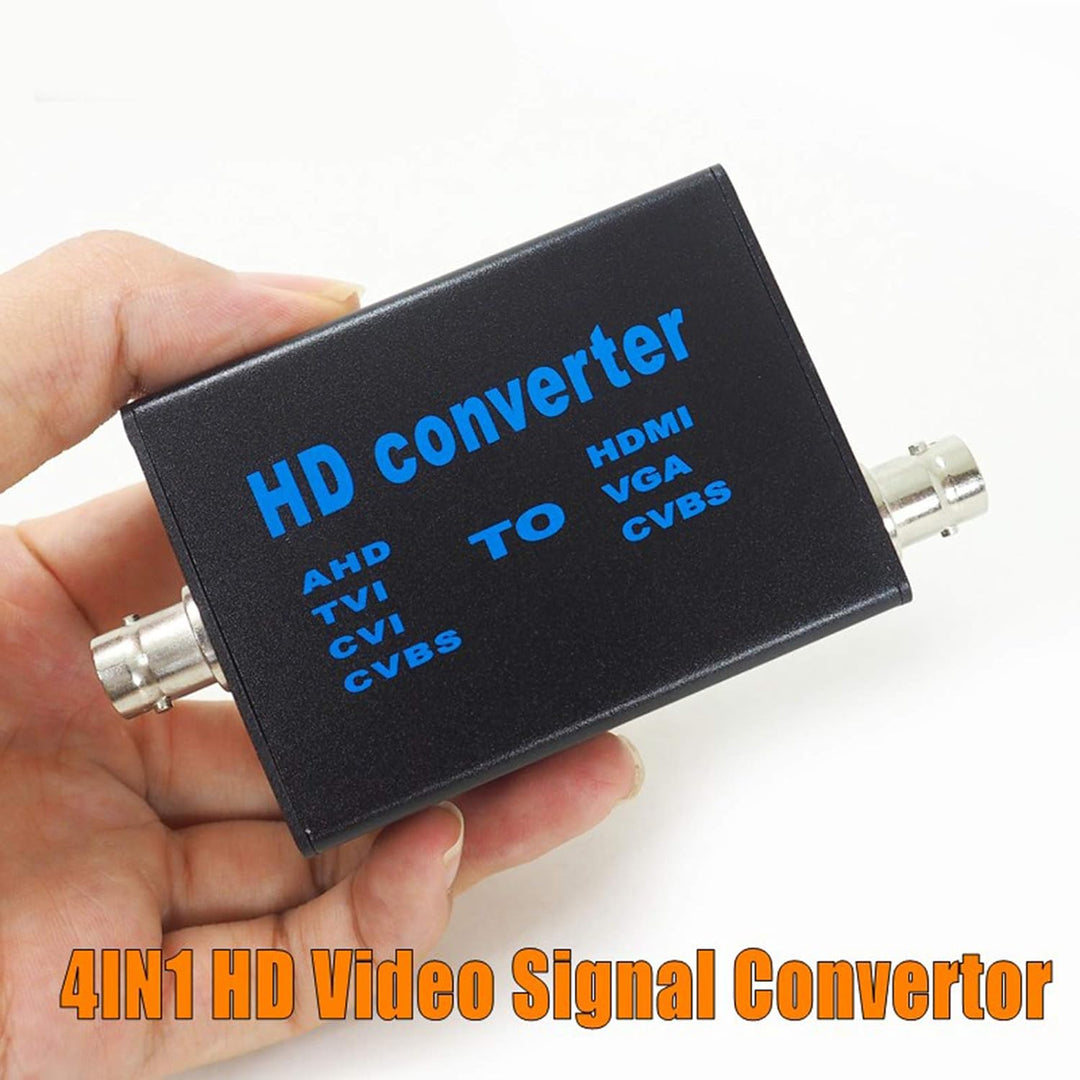 POMIACAM BNC zu HDMI Video-Signalkonverter, 4-in-1 Composite CVBS AHD TVI CVI zu HDMI Video-Konverte