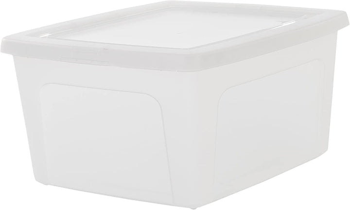 Iris Ohyama, 3er-Set Aufbewahrungsboxen, 18L - Stapelbar - L39.5 x B34 x H20 cm - Transparent. Trans