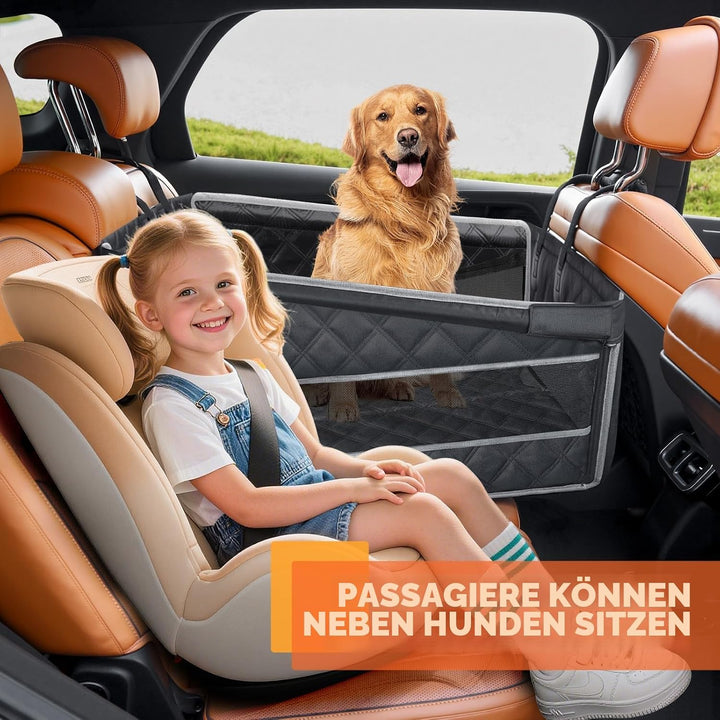 Gimars Verstärkung Extra Stabiler Hunde Autositz für Grosser Mittlere Hunde, Wasserdicht Verbreiteru