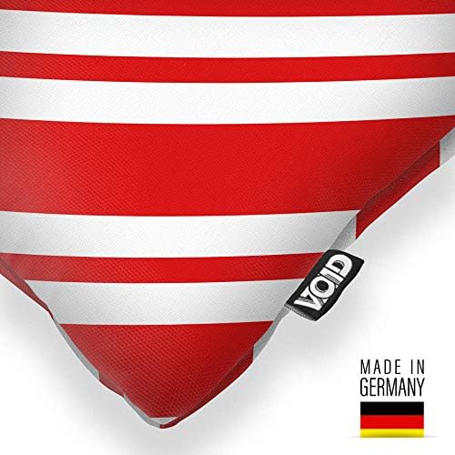 VOID Weiss Rot gestreift Kissenbezug Kissenhülle Sofakissen Kissen Deko Outdoor-Kissen Dekokissen, K