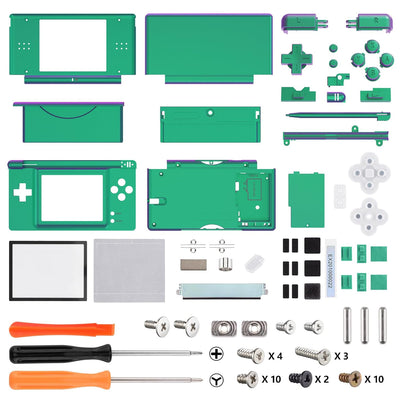 eXtremeRate Full Gehäuse Case für Nintendo DS Lite NDSL, DIY-Ersatz Voll Hülle&Knöpfen&Screen Protec