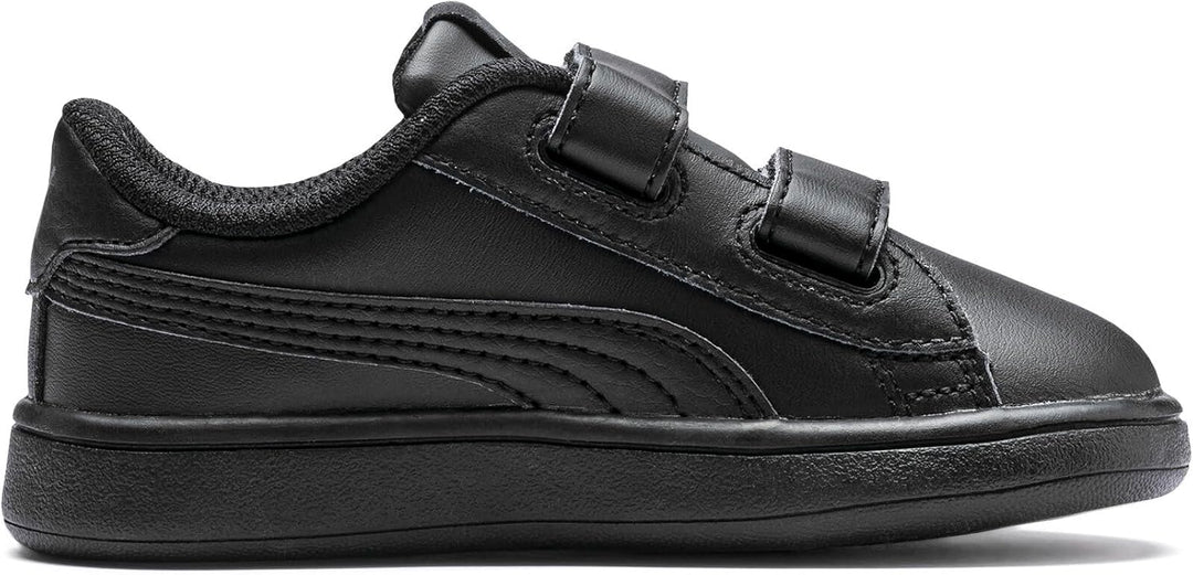Puma Smash CV V Unisex-Kinder Sneakers 21 EU Puma Black Puma Black, 21 EU Puma Black Puma Black