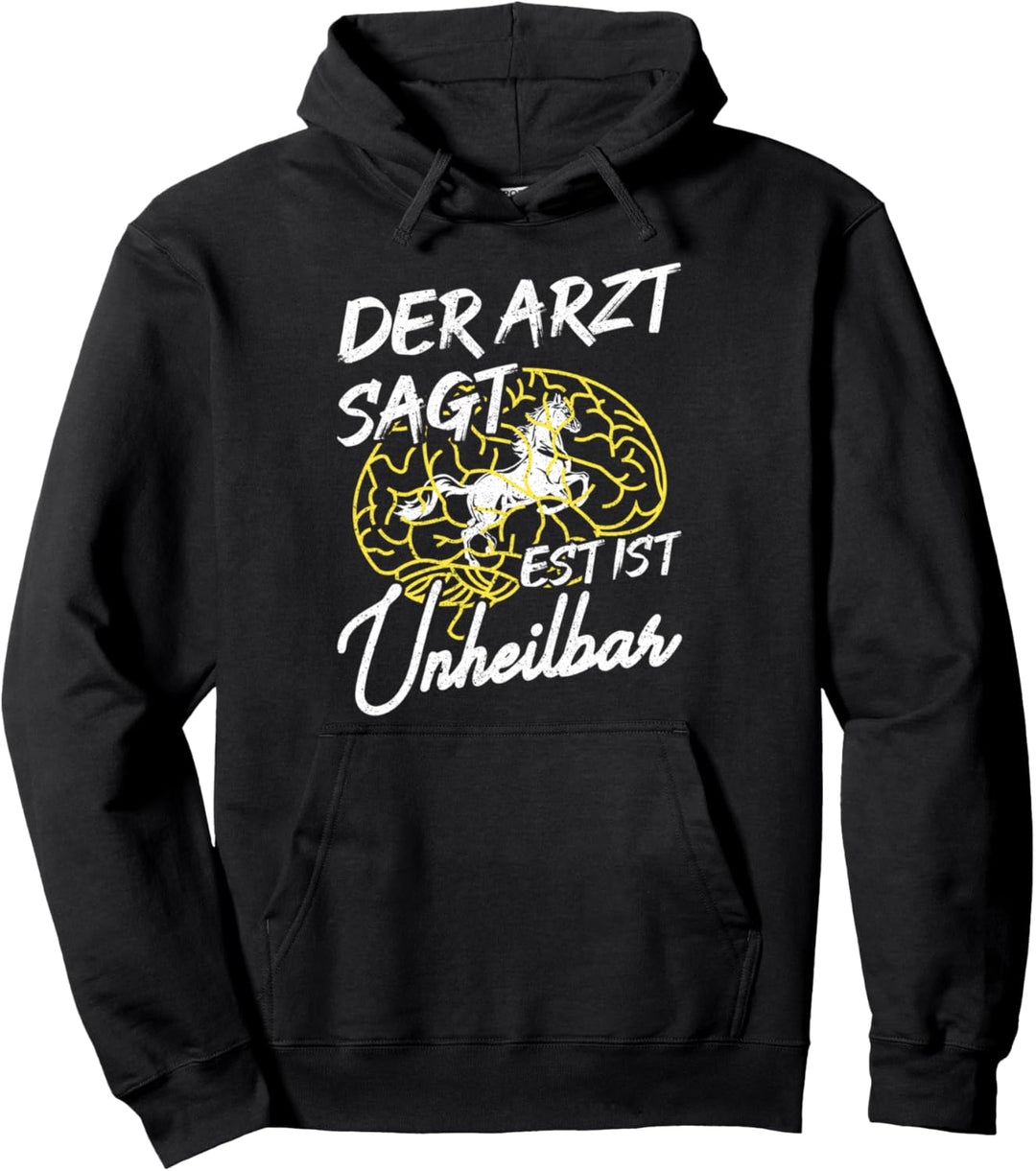 Islandpferd Isländer Island Pony Der Arzt sagt Pullover Hoodie