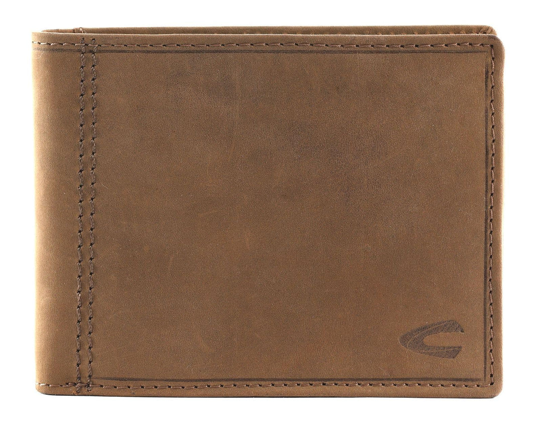 camel active Vietnam Herren Geldbörse RFID Querformat Leder Mittelgross, Brown