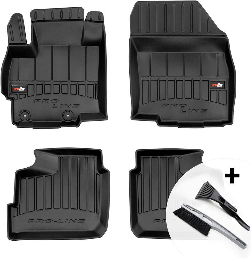 moto-MOLTICO 3D Gummimatten Auto Fussmatten Gummi Automatten 4-teilig Set - passend für Mitsubishi S