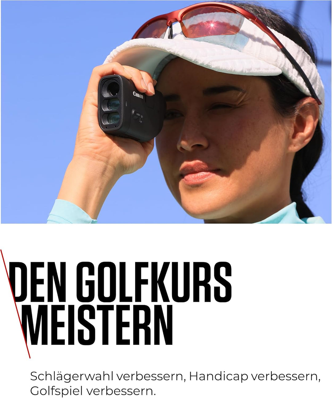 Canon PowerShot Golf-Entfernungsmesser - Rangefinder mit Flag-Lock & Slope Modus an/aus (12x Digital