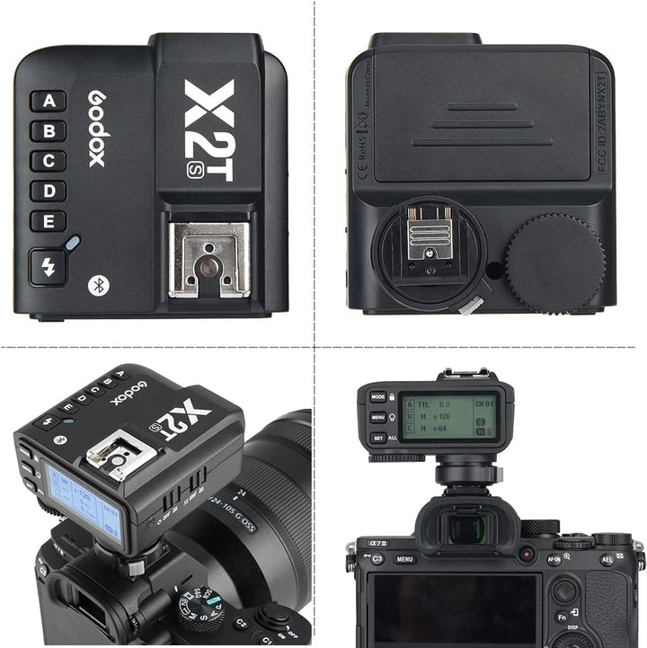 GODOX X2T-S TTL Blitzauslöser Verbindung 1/8000s HSS Neue Hotshoe Sperre für Sony Kamera V1S TT350S