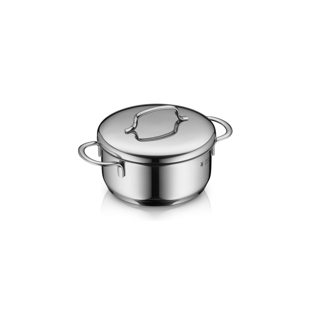 WMF Mini Kochtopf klein 14cm, kleiner Kochtopf, Metalldeckel, kleiner Topf, Bratentopf Induktion 0,9