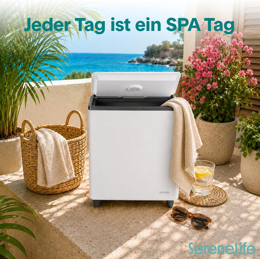 SereneLife Handtuchtrockner Elektrisch Schwarz – Fassungsvermögen für 2 Handtücher, Energiesparend &