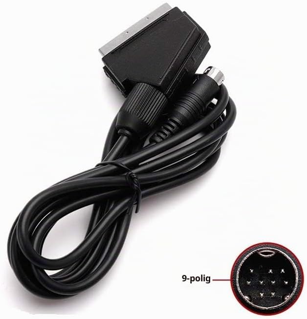WICAREYO CHILDMORY 1,8 m RGB-Scart-AV-Kabel, Audio-Video-Anschluss für Genesis Megadrive 2