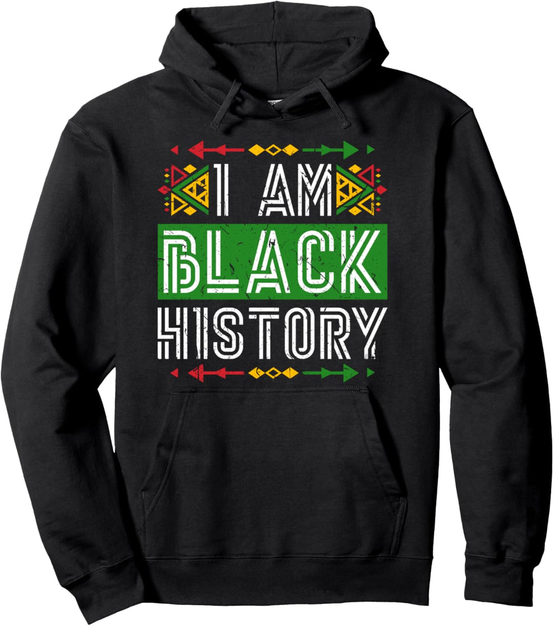 Ich bin schwarz Geschichtsmonat Februar Afrozentrisch Pullover Hoodie