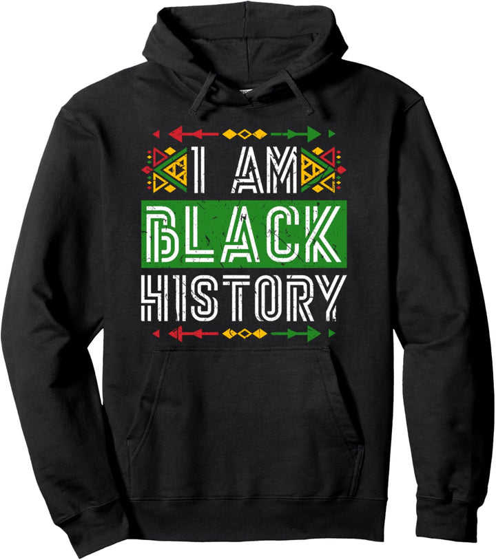Ich bin schwarz Geschichtsmonat Februar Afrozentrisch Pullover Hoodie