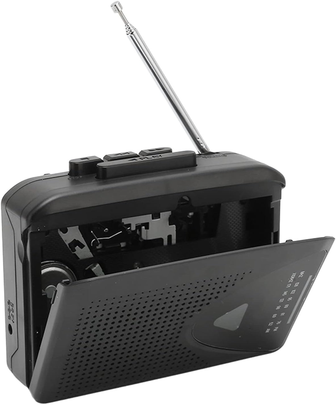 Retro-Kassettenspieler, Tragbarer Kassettenspieler, UKW-AM-Radioempfang, 2 AA-Batterien oder USB-Net