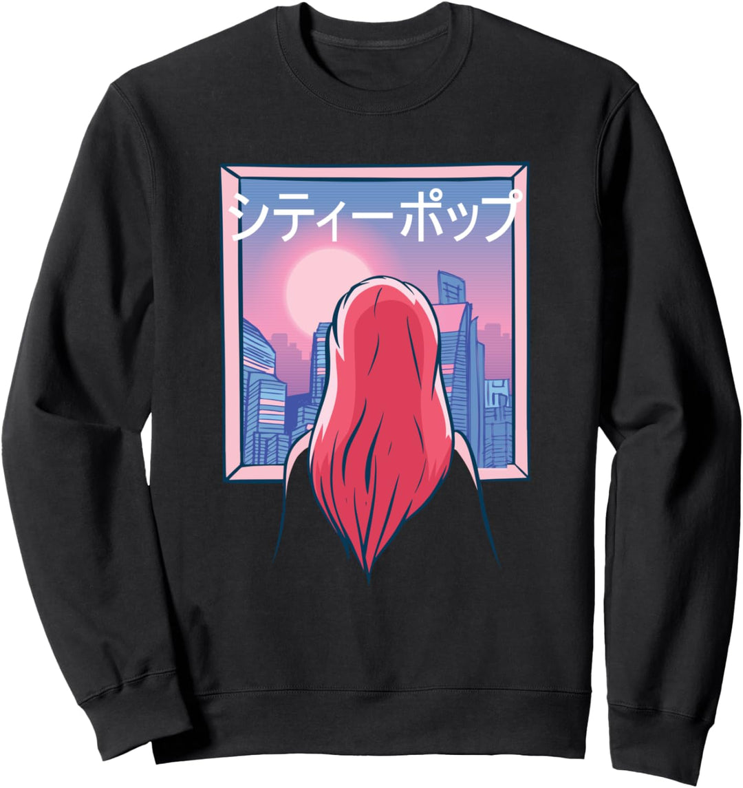 LoFi Japanisch Anime Vaporwave Aesthetic Sweatshirt