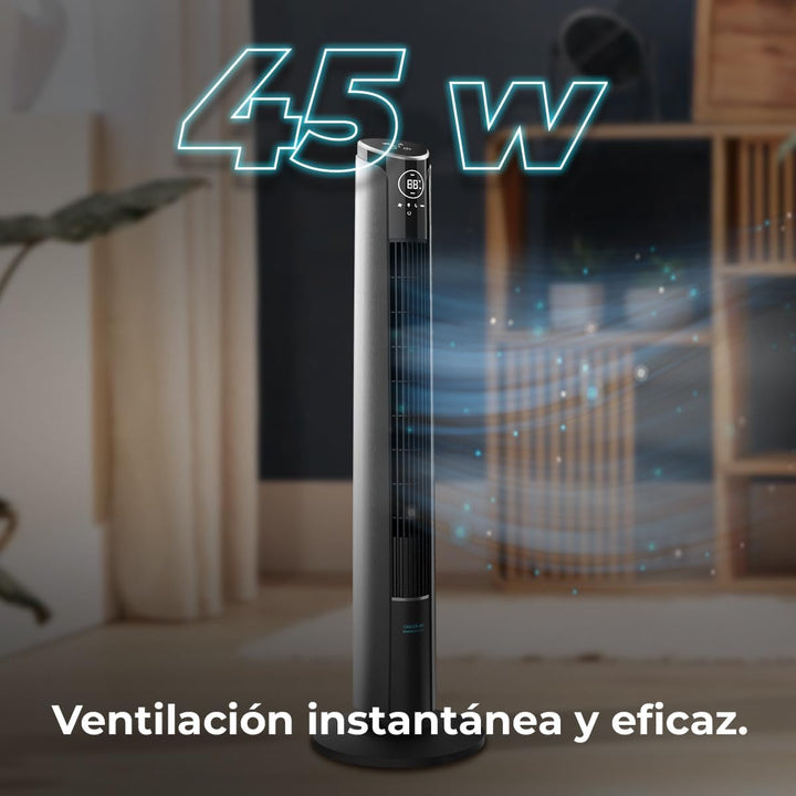 Cecotec - Turmventilatoren EnergySilence 9250 Skyline Smart Tilt, 106 cm, 45W, LED-Touchscreen, Fern