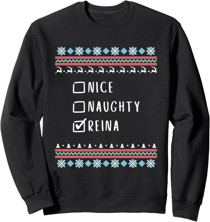 Nett Frech Weihnachten Reina Hässlicher Pulli Sweatshirt