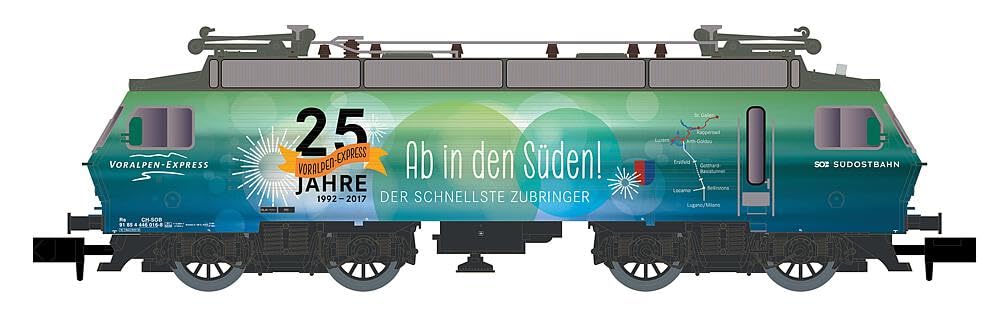 81224288 - E-Lok Re 446 SOB, Ep.VI, 25 Jahre Voralpen-Express, Sound - Spurweite N