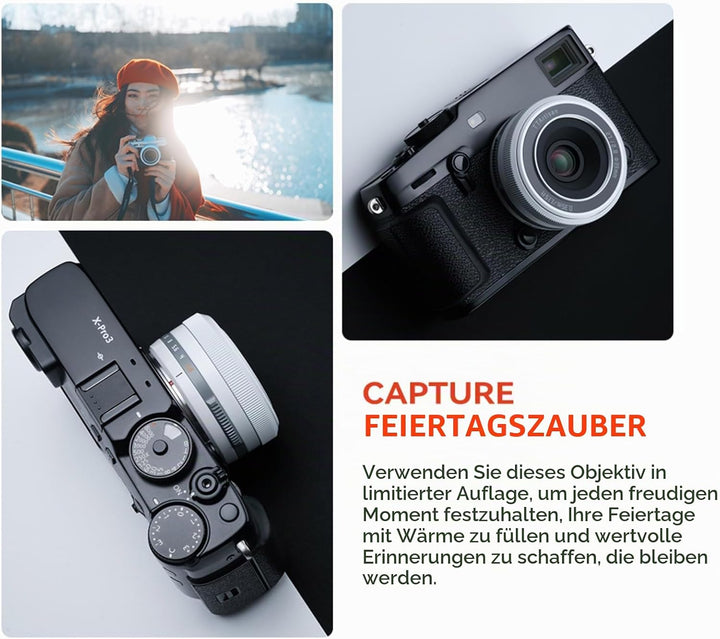 TTARTISAN AF 27mm F2.8 XF Objektiv für X Mount Kameras X-A1 X-A10 X-M1 X-T1 X-T10 X-T100 X-PR01 X-PR