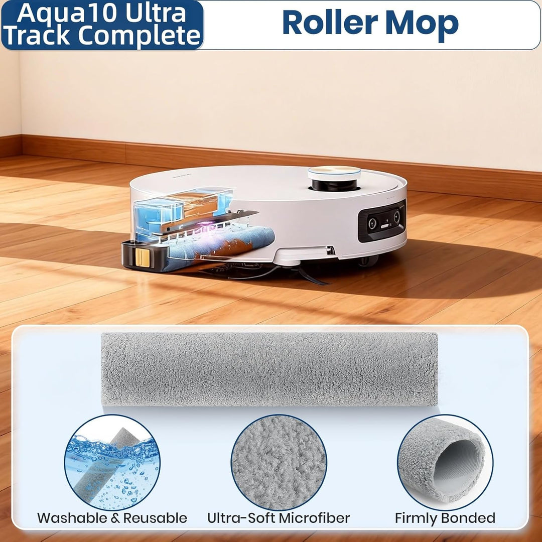 22 Stück Zubehör für Dreame Aqua10 Ultra Track Complete Saugroboter,Bestehend Aus 1 Hauptbürste,2 Ro
