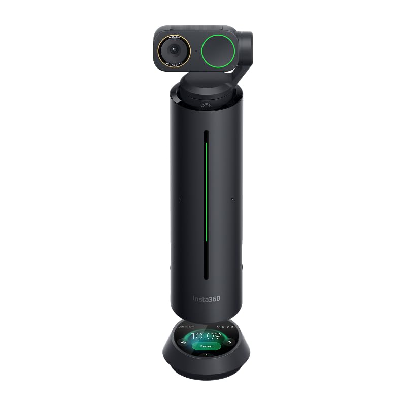 Insta360 WaveLink Pro – 4K Konferenz-Lautsprecher mit Kamera, Vortrags-Tracking, 5 m 360°-Stimmerfas
