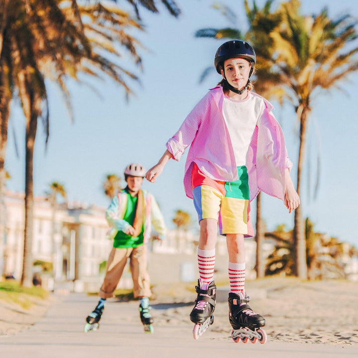 Movino Inline Skates | Cruzer One | Verstellbare Rollschuhe | Inliner für Damen Mädchen Jungen | Inl