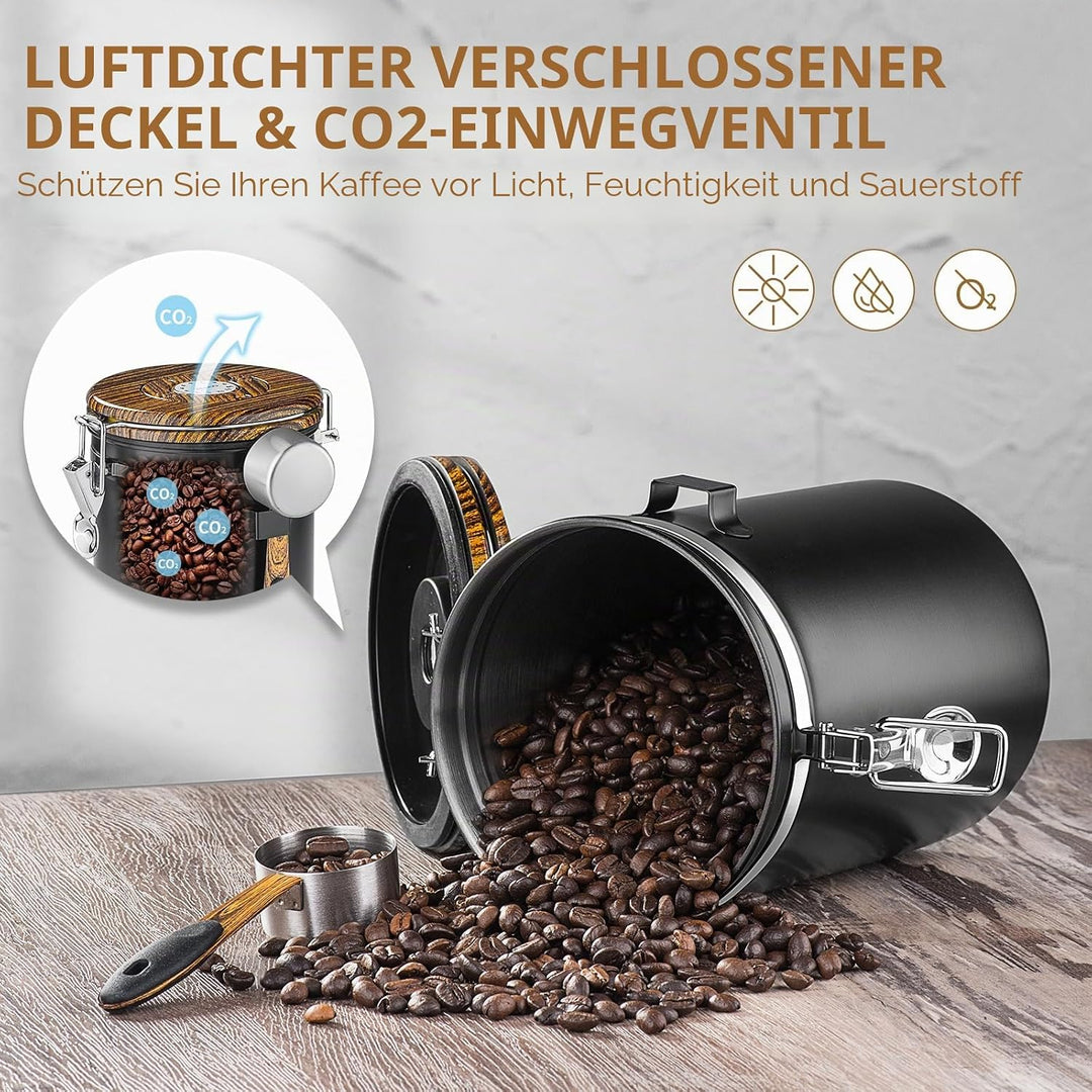 Kaffeedose Holzmaserungsfarbe, Holzmaserungsfarbe