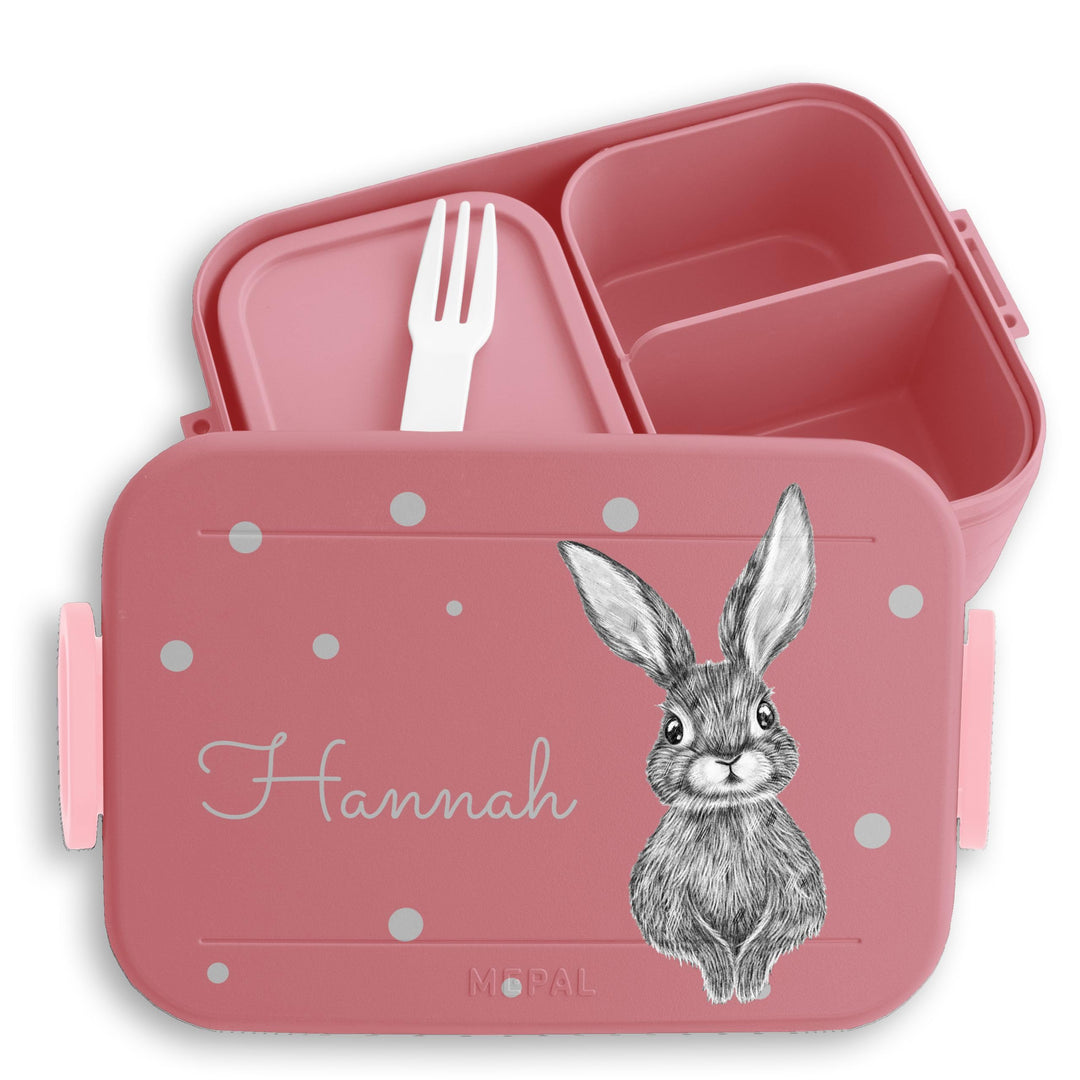 Kinder Bento Box Midi Lunchbox für Mepal Bentobox - Hasen - Süsser Hase I Hasi I Osterhase I Ostern