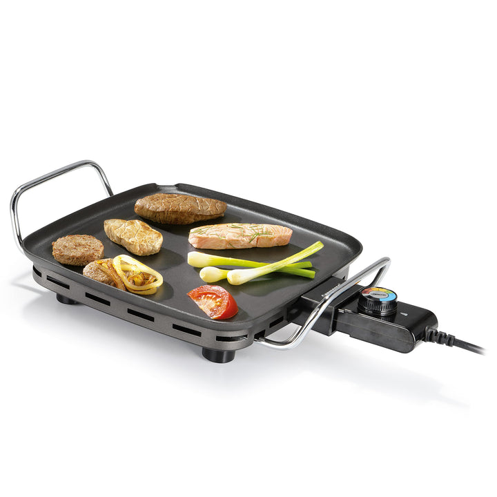 Princess Plancha Chef Mini Classic schwarz 28 x 28 cm 4 Personen 1900 W Aluminium, 01.102210.01.005,