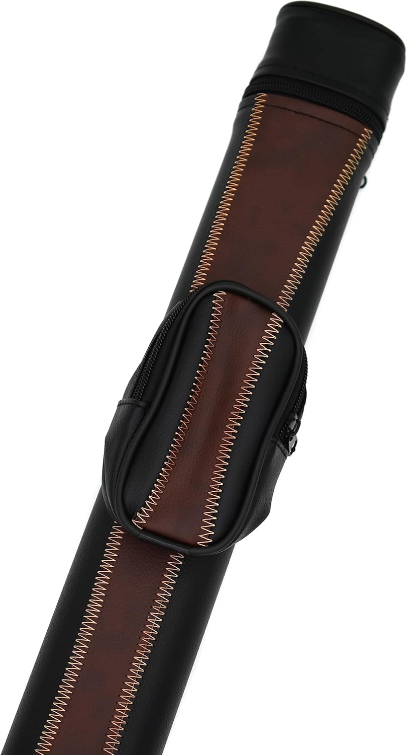 Billard Queue Set Komplettset Cobra Braun, 148cm Queue mit Köcher, Handschuh und Kreide
