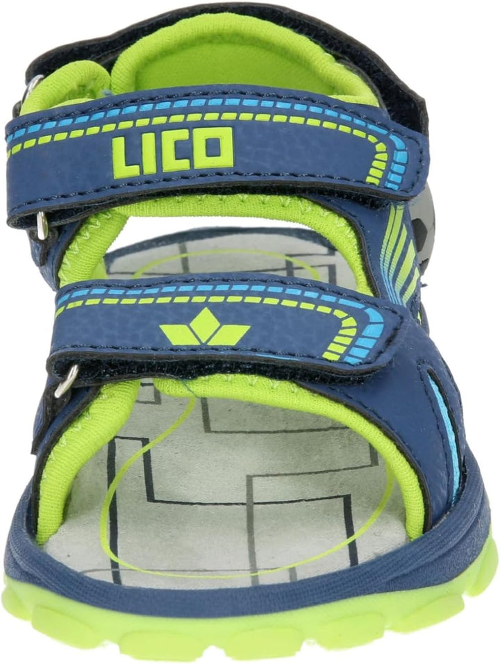 Lico Jungen Spotlight V Blinky Slingback Sandalen, 30 EU Marine Lemon Blau