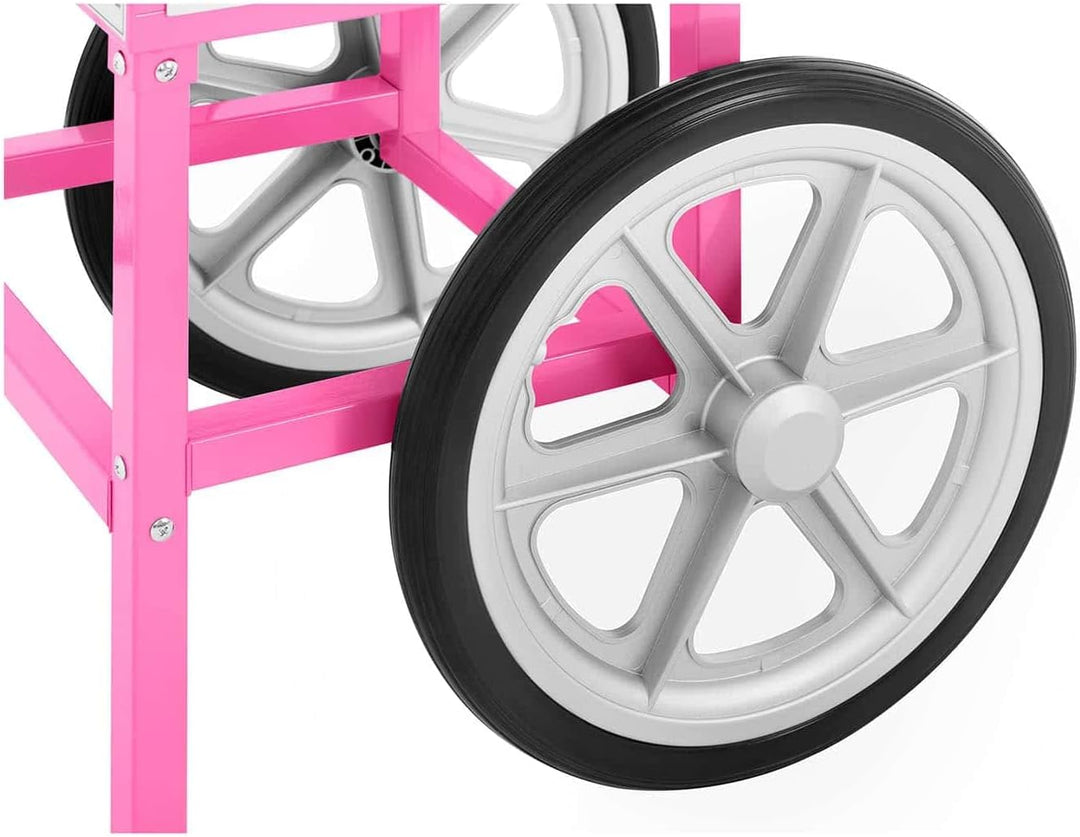 Royal Catering RCZC-1200-W Zuckerwattemaschine mit Wagen Cotton Candy Machine (Ø 52 cm, 1.200 W, 1 E