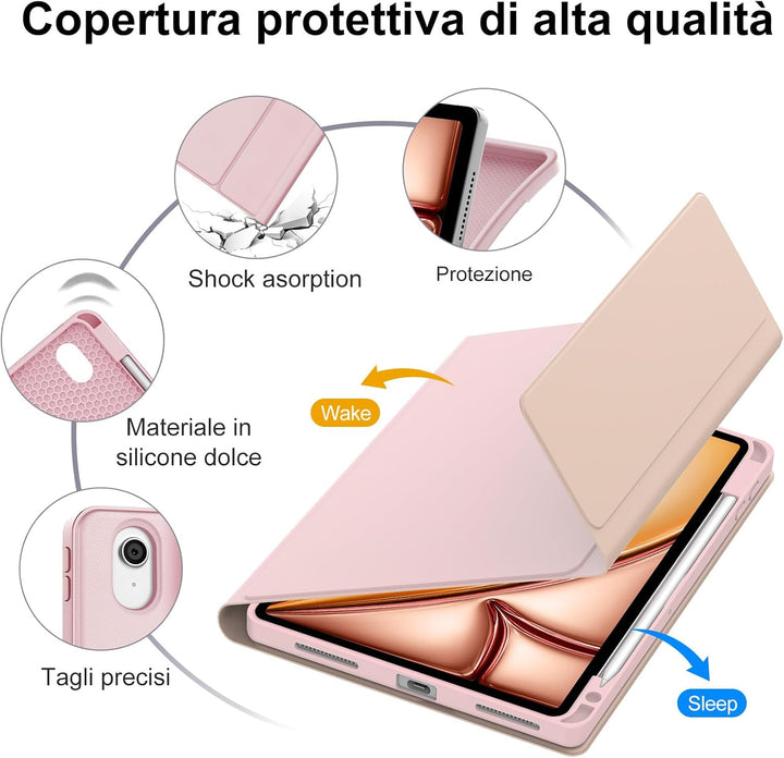FOGARI Für iPad Air 11/5/4. Generation und iPad Pro 11 Tastaturabdeckung | Abnehmbare Bluetooth-Tast