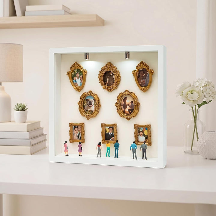 Diy Mini Museum Bilderrahmen Mini Bilderrahmen Vintage Figuren Menschen Museum Mit 8 Goldene Rahmen