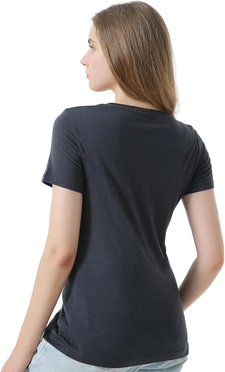 Merino Protect 100% Merino Wolle Shirt Damen Kurzarm Rundhals Wolle Unterhemd Geruchsresistenz Funkt