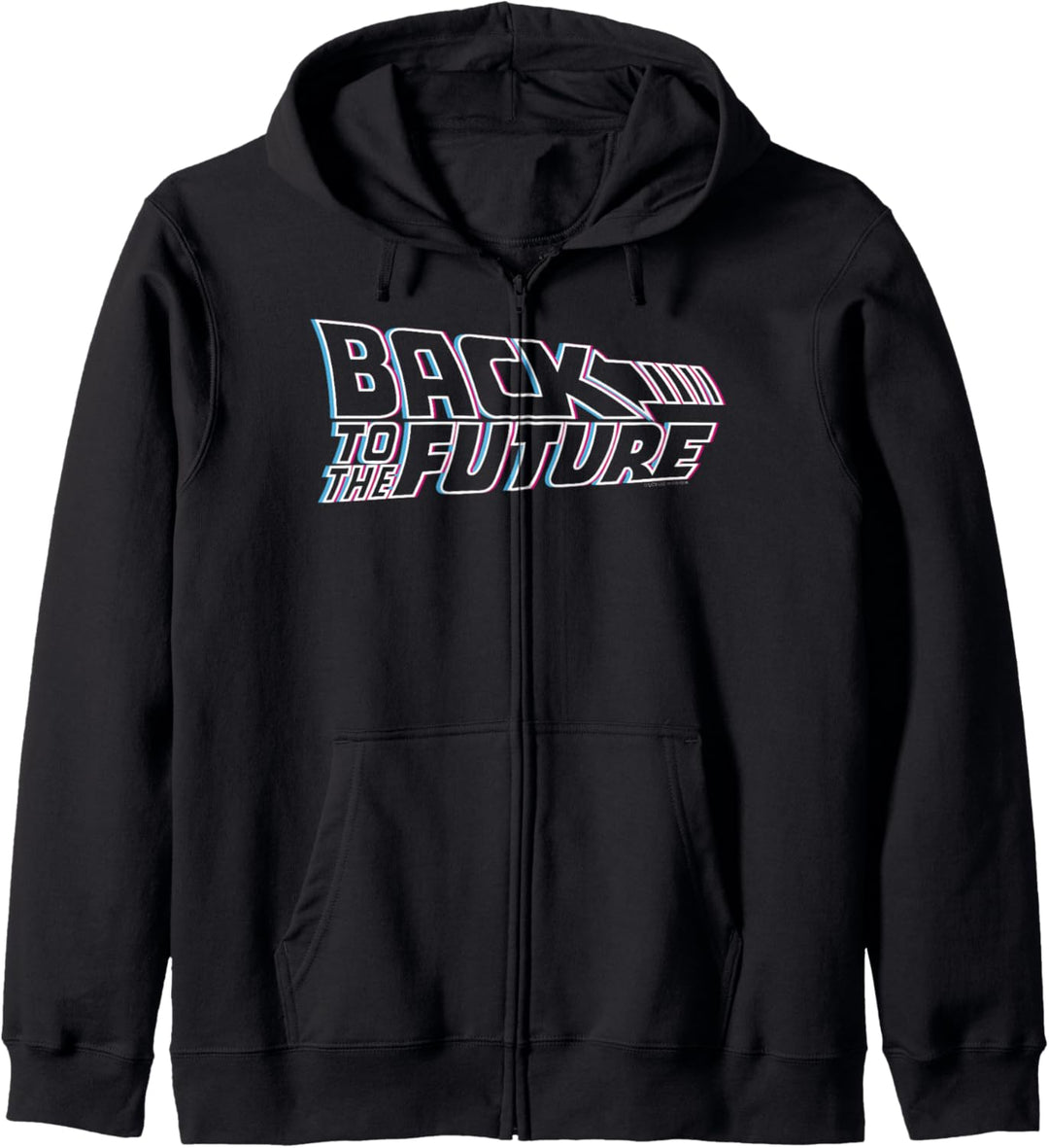 Back To The Future 35th Anniversary Multi-color Logo Outline Kapuzenjacke