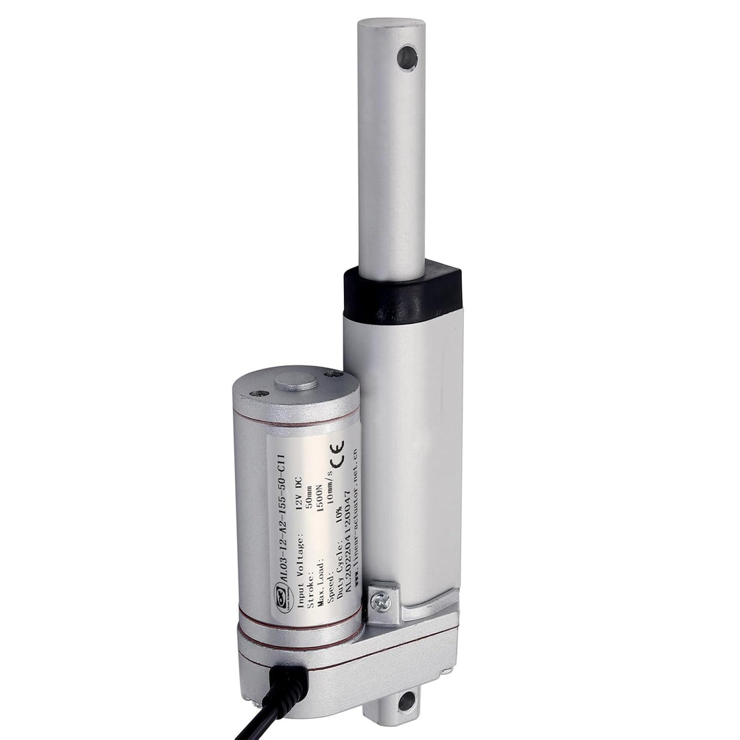 AUTTGINN 1500N 50mm Linearmotor, 12v DC Linear Actuator Motor Elektro Zylinder Schubstangenmotor für