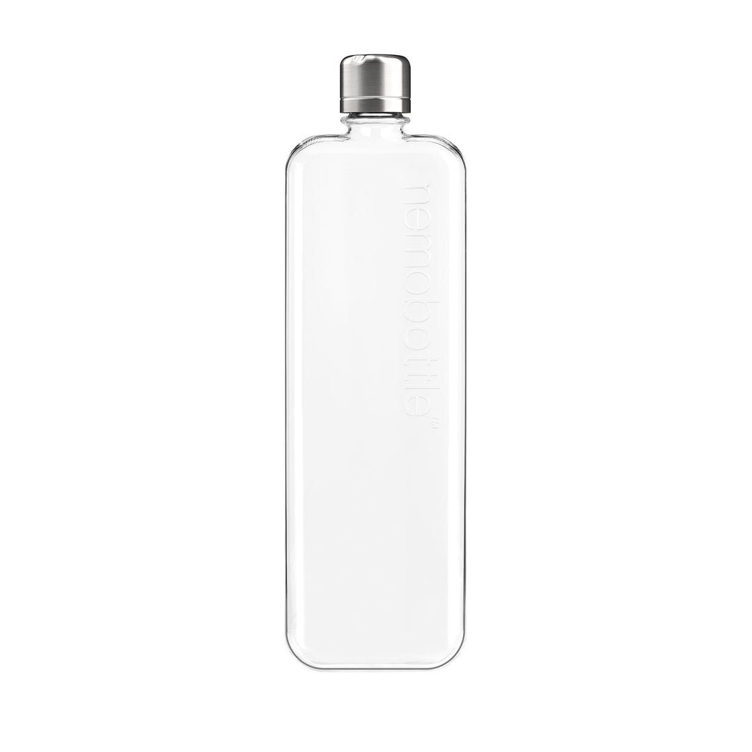 memobottle SLIM (450ml) - Die flache Wasserflasche, die für Ihre Tasche konzipiert wurde | BPA-frei