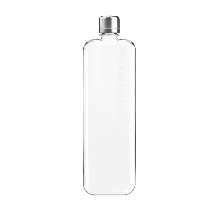 memobottle SLIM (450ml) - Die flache Wasserflasche, die für Ihre Tasche konzipiert wurde | BPA-frei