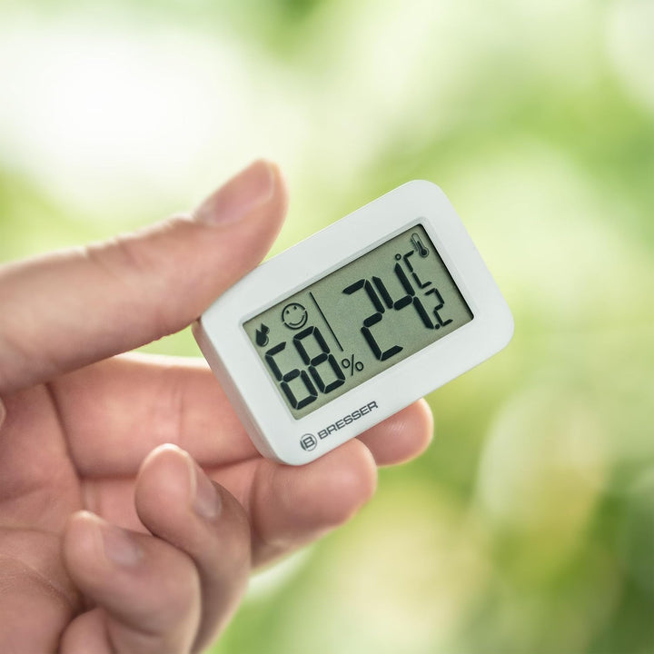 Bresser Tempy Thermo-Hygrometer, Set mit 3 Stück, für Klimakontrolle, Temperatur und Luftfeuchtigkei