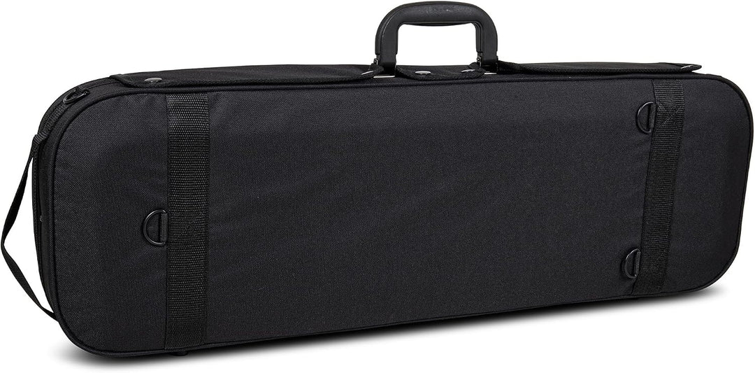 GEWA pure Violinkoffer 4/4 schwarz mit Notentasche und Rucksackriemen, 4/4
