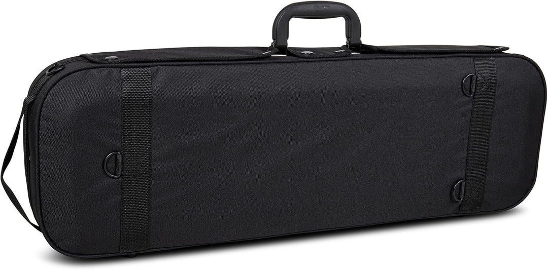 GEWA pure Violinkoffer 4/4 schwarz mit Notentasche und Rucksackriemen, 4/4