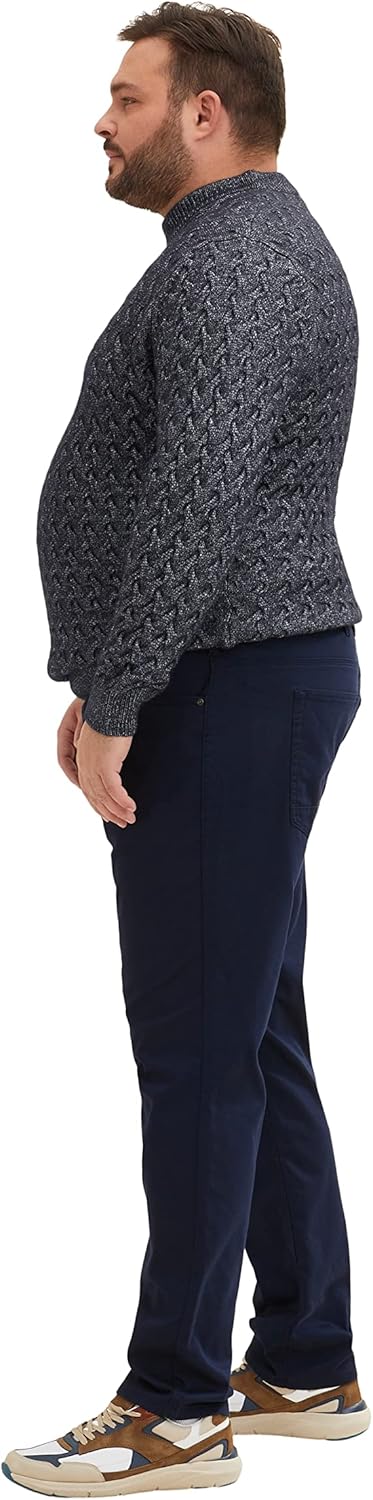 TOM TAILOR Herren Plusize Thermo Hose, 10668 - Sky Captain Blue