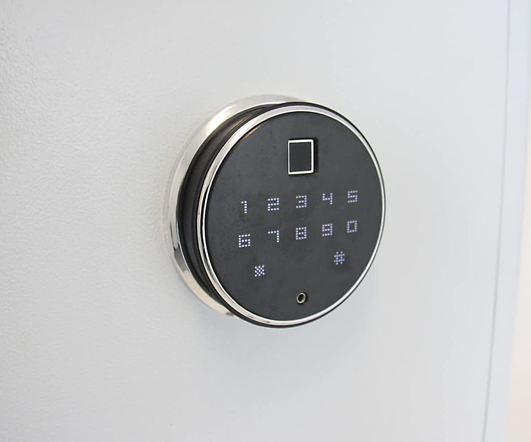 mySafe Premium 350 | elektronischer Schrank-Tresor | Zahlencode & Fingerscan | modernes Design | hoh